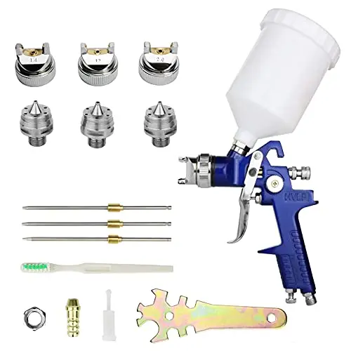 Hotorda HVLP spray gun with multiple nozzles