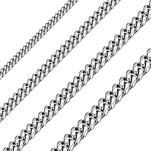 Sunling stainless steel cuban chain necklace for men