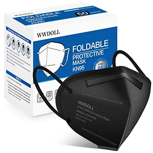 50 Pack, 5-Layer, Black Disposable