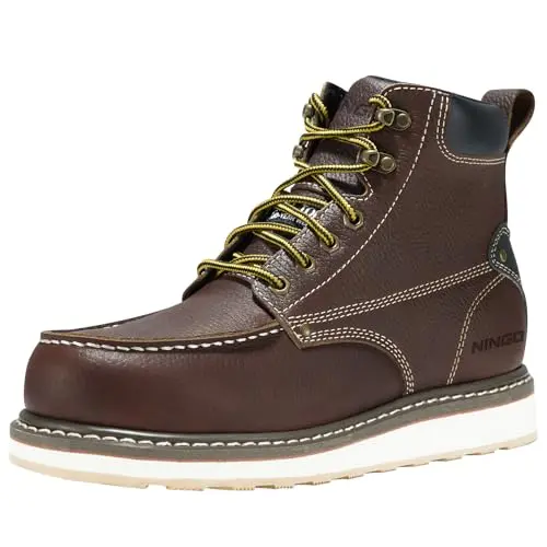 Waterproof 6-inch Steel/Soft Toe Work Boot