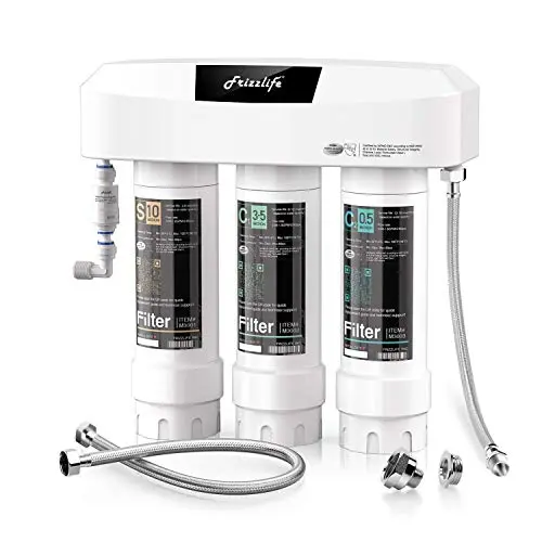 Certified under-sink system with 0.5 micron carbon block