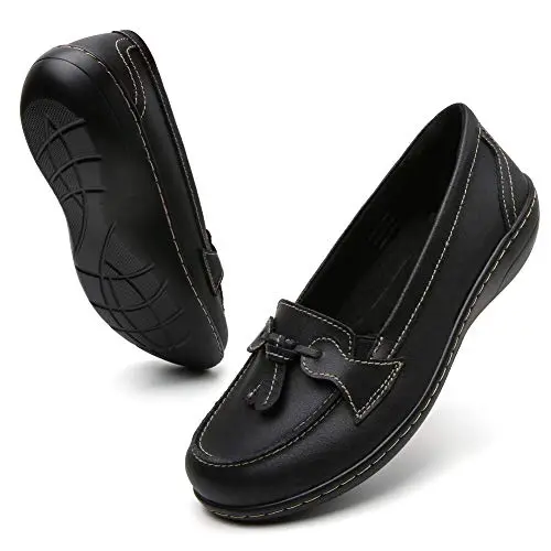 Orthopedic Leather Work Flats