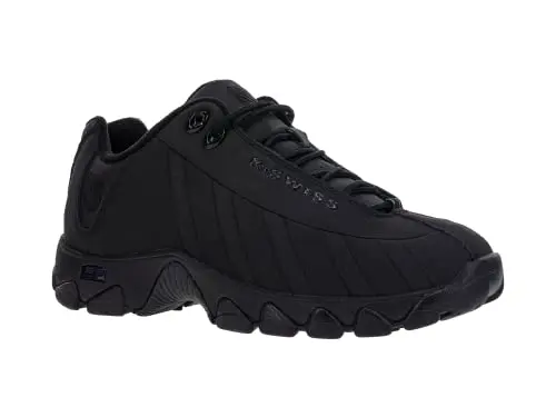 Chunky Leather Sneaker (Black)