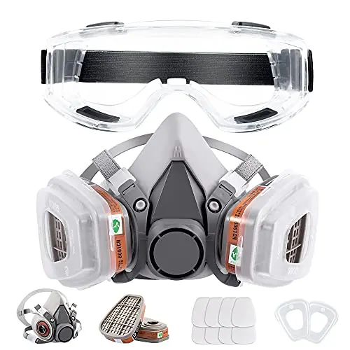 All-purpose Mask w/ Safety Glasses & Multiple Filters