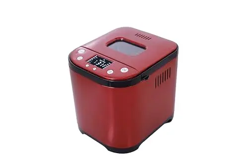 CULINARY CHEF bread maker in red and stainless steel