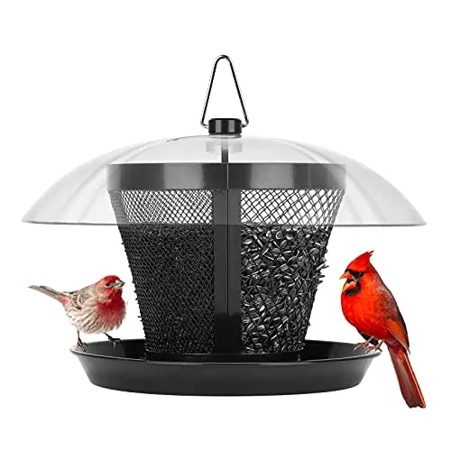 Weatherproof, Divided Seed Compartments, 2.5 lbs Capacity