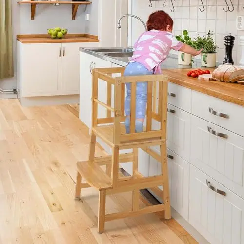 Patented Safety, Removable Rail, Bamboo