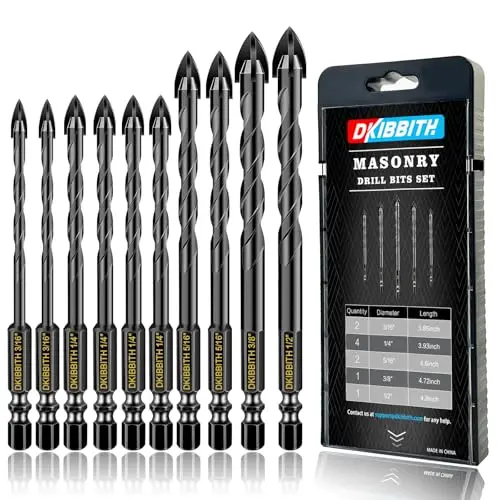 DKIBBITH concrete drill bit set for tile and masonry