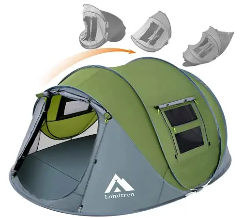 Spacious 4-Person Waterproof Military Tent