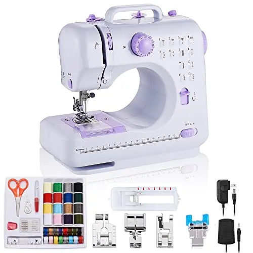 Rxmeili portable sewing machine with 12 stitch patterns