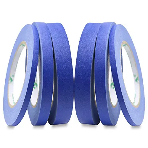 BOMEI PACK multi-size blue painters tape assortment