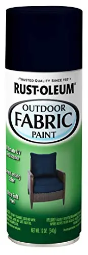 Rust-Oleum outdoor fabric spray paint for weather-resistant upholstery