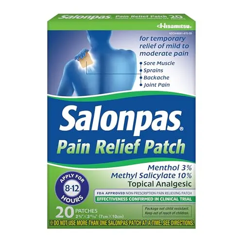 Menthol & Methyl Salicylate Temporary Patch (20ct)