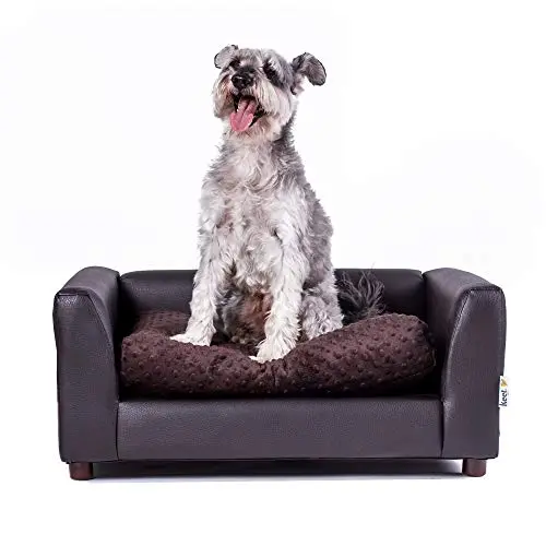 Medium, Chocolate Faux Leather