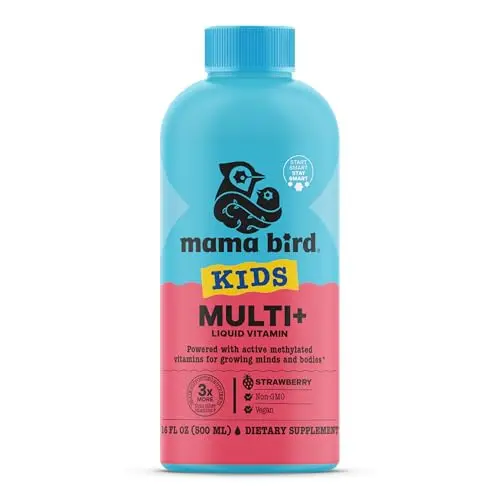 Strawberry-flavored liquid, methylated B12 & folate
