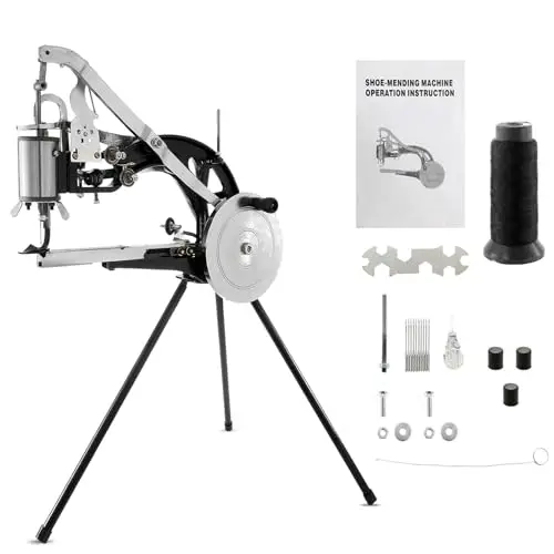 IRONWALLS black manual leather cobbler sewing machine