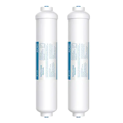 Vegebe inline water filter pack of two for ice makers and refrigerators