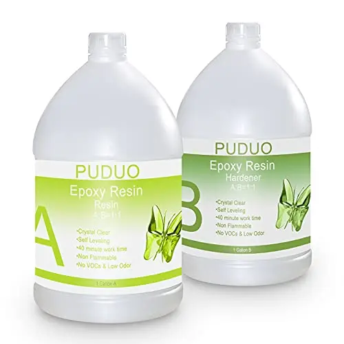 Puduo Epoxy Resin Kit with fast curing and self-leveling properties