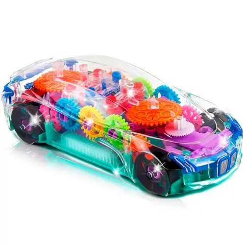 Bump & Go Car with Music, Lights, and Gears