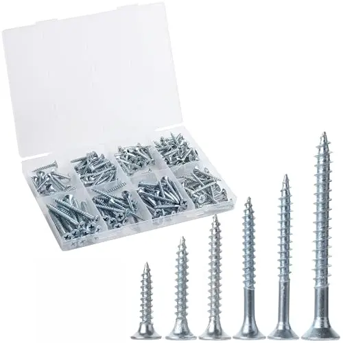 Mr. Pen wood screws assortment in organized storage case