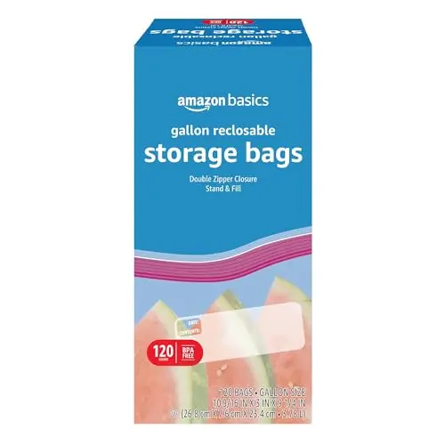 120 Count BPA-Free, Double Zipper