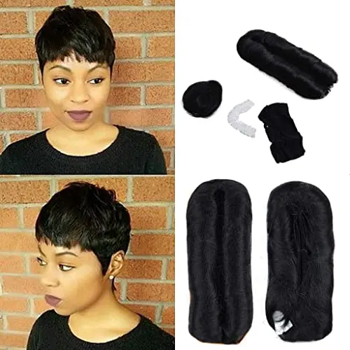 CILAVA 27 piece quick weave bump hair set with closure in 1B color