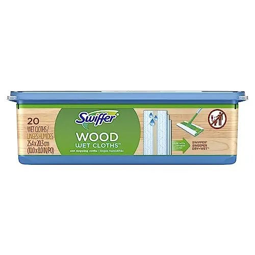 Swiffer Sweeper Wet Wood Floor Mopping cloths package