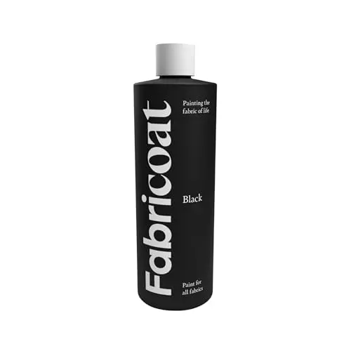 Fabricoat black fabric paint for furniture restoration and upholstery