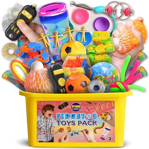 24 Sensory Toys Variety Pack in Portable Box