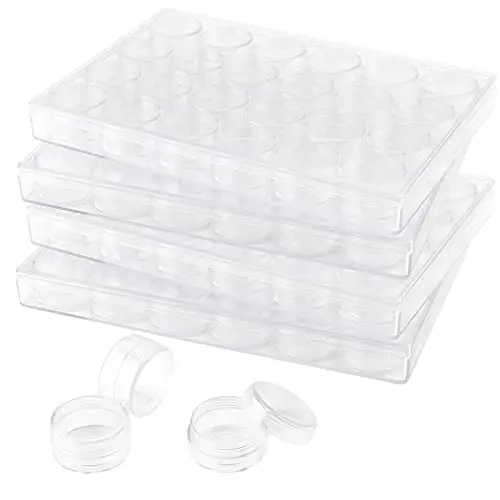 SEUNMUK 4-pack embroidery diamond storage boxes