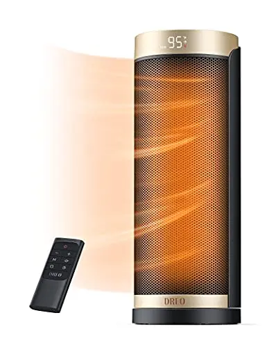 Oscillating Portable Heater with Remote