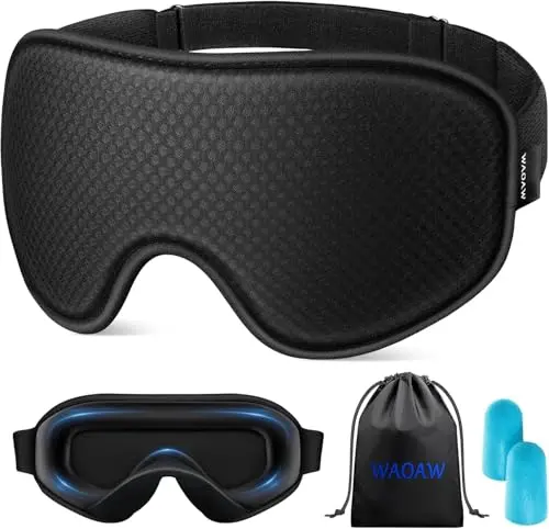 Comfy 3D Mask, Bonus Earplugs & Pouch