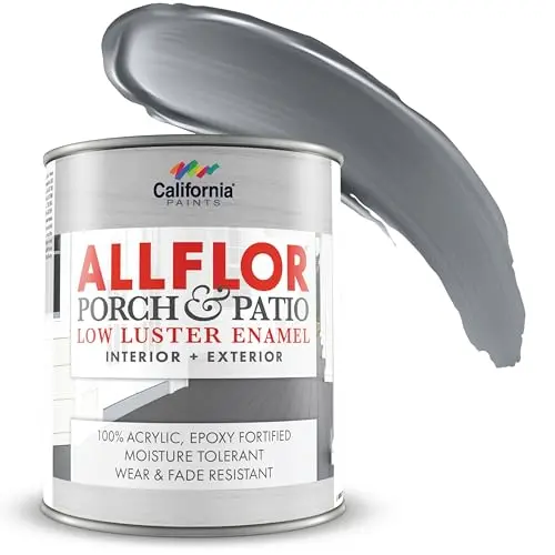 CALIFORNIA PAINTS ALLFLOR Porch, Patio and Floor Enamel Paint in Deck Gray
