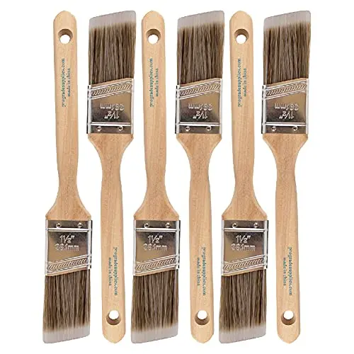 Vermeer 6-pack of 1.5-inch angle sash paint brushes