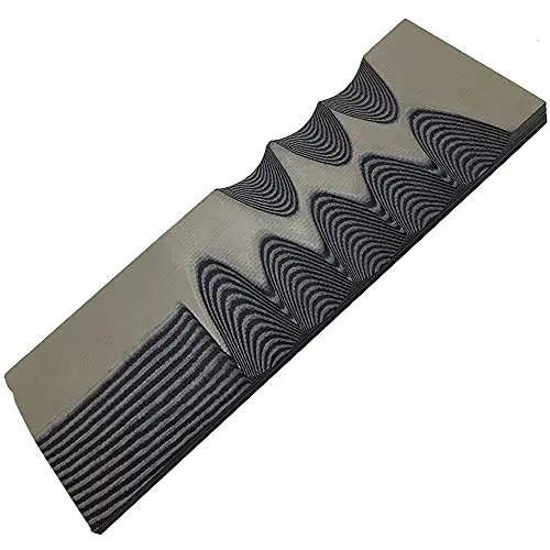 Cool Hand G10 knife handle scales in gray and black pattern