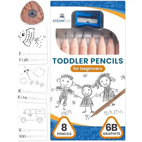 STEAMFLO jumbo triangle pencils for young children