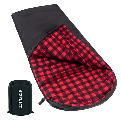 0°F Extra Large Flannel-Lined Sleeping Bag