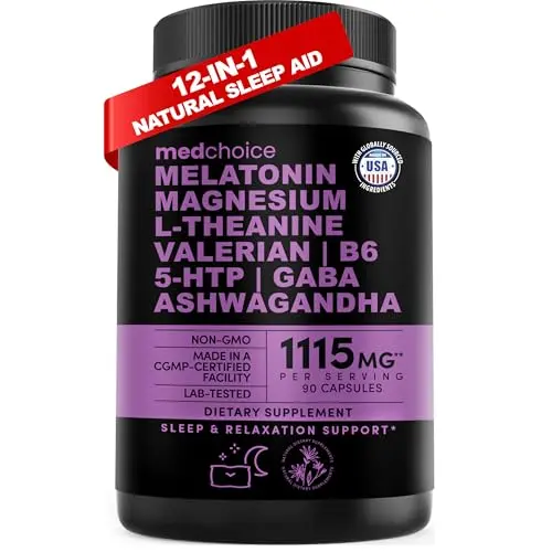 Capsules: Melatonin, Magnesium, Adaptogens