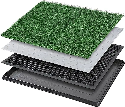 PICK FOR LIFE dog grass pet loo with tray on outdoor patio