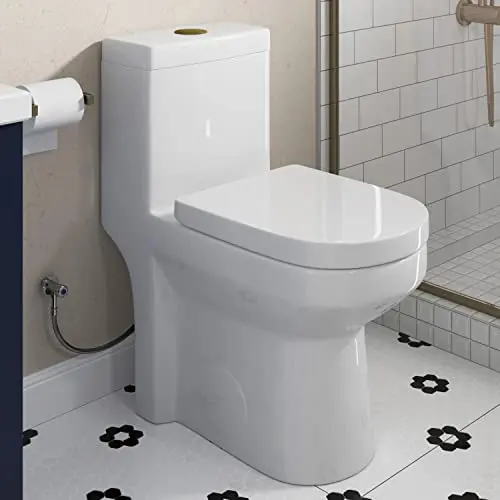 Compact Dual Flush, One Piece, Standard Round Bowl