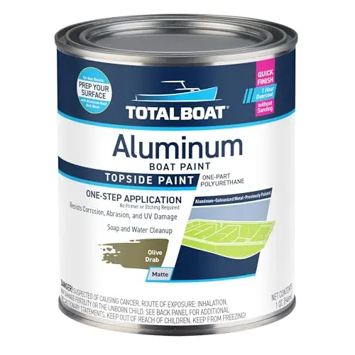 TotalBoat Aluminum Boat Paint in olive drab