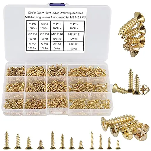 HANTOF tiny Phillips flat head self tapping screws for small woodworking