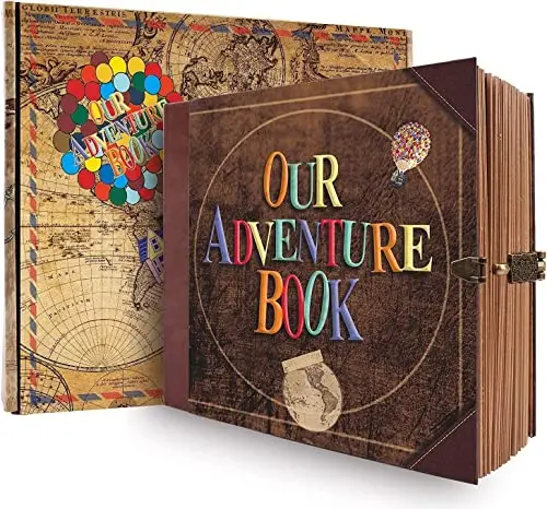 FEIYU BUY Adventure Book with retro design and storage pocket