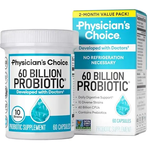 10 Strains + Organic Prebiotics, 60ct