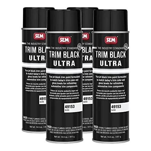 SEM Trim Black Ultra gloss finish spray paint