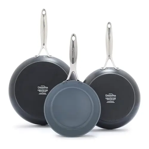 GreenPan Valencia Pro 3-piece ceramic fry pan set