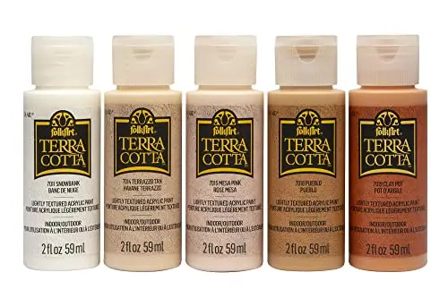 FolkArt Terra Cotta Acrylic Paint Set with 5 essential colors