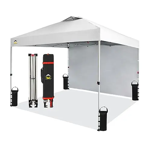 Large Event & Camping Canopy with Side Wall