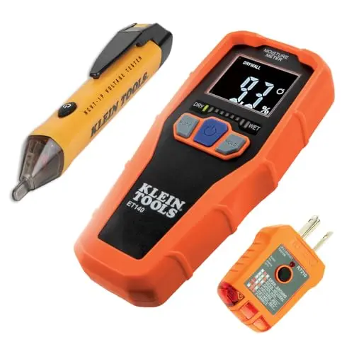 Inspector Set: Digital Moisture, Voltage & GFCI Testers