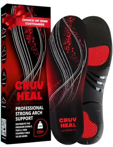Heavy-Duty Arch Support for Plantar Fasciitis & Heavy Users